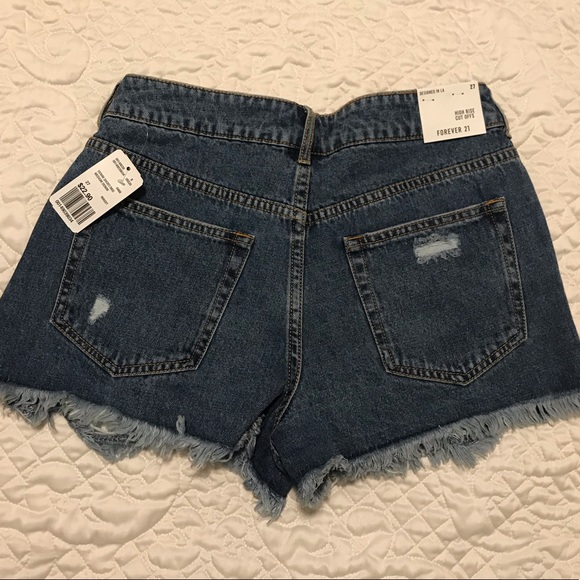 Forever 21 high rise jean shorts - Picture 2 of 3